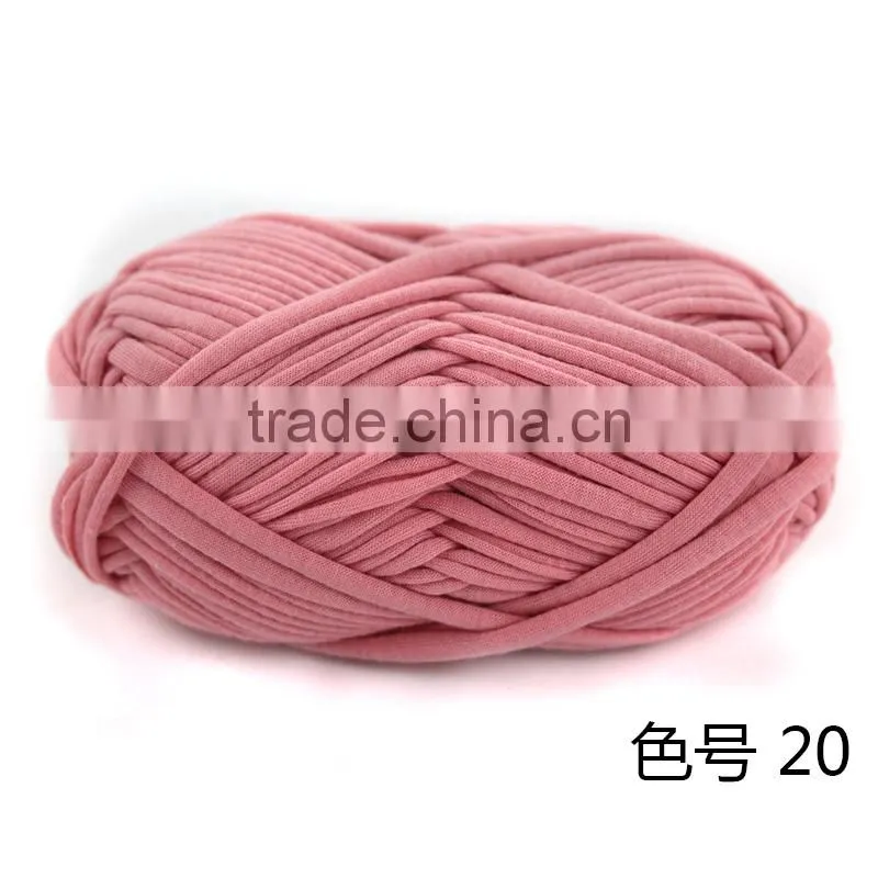 Yarn wholesale china t shirt yarn new fashion 100 polyester t shirt yarn for crochet