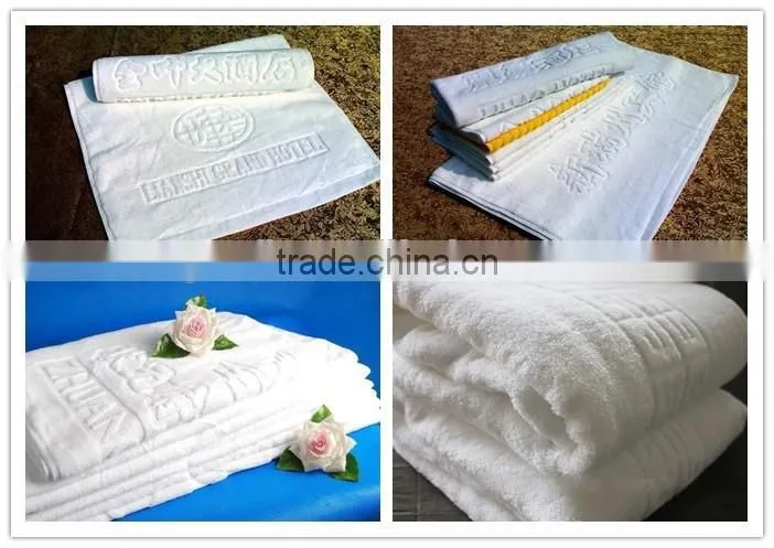 Customized cotton hotel jacquard bath towel set