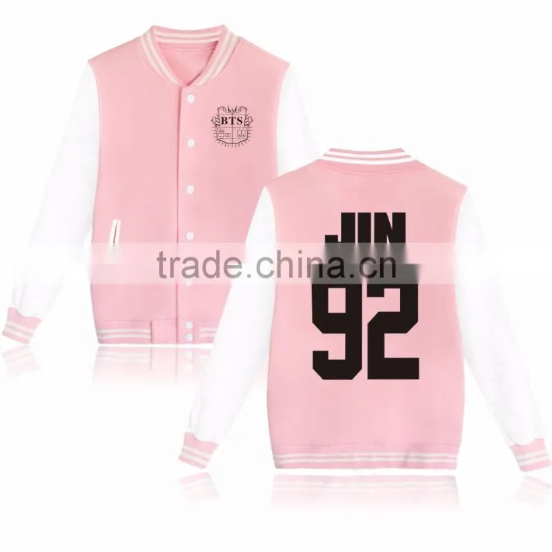 Kpop BTS In Bloom Sweatershirt Sweater Jung Kook Hoodie Bsaeball Uniform