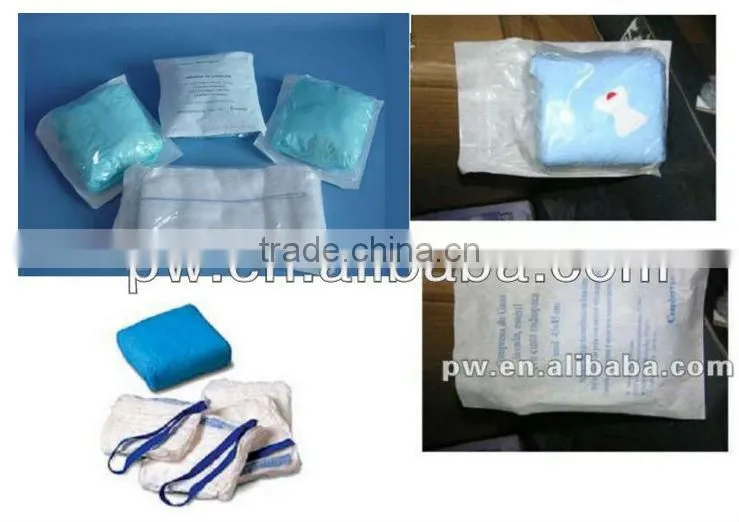Super-absorbent surgical lap sponges with CE,ISO,FDA