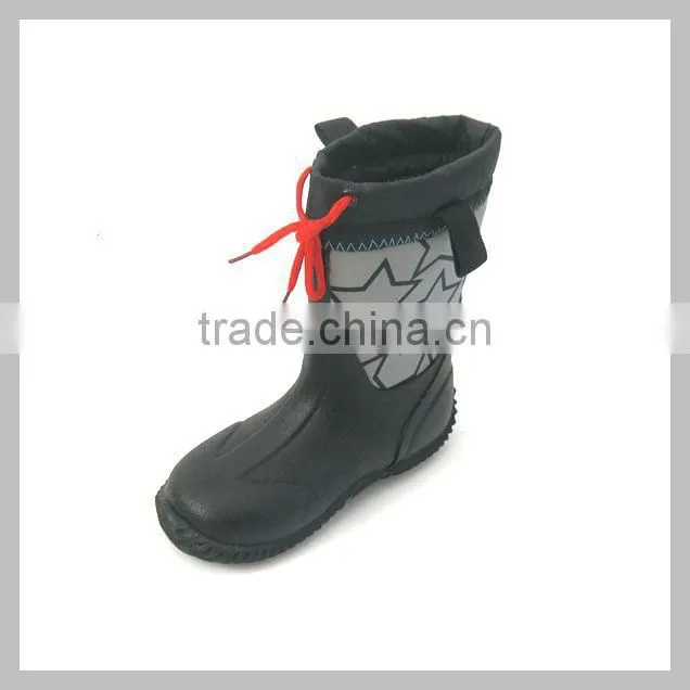 Kids rubber boots transfer printing