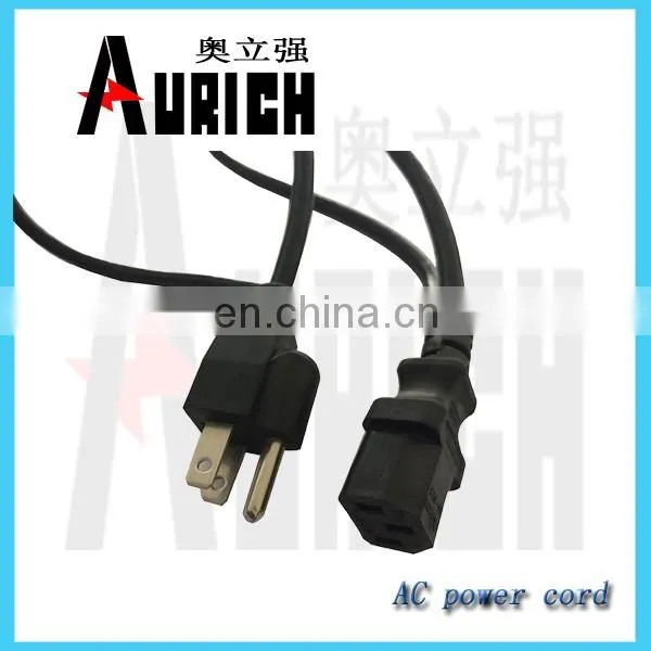 Ac power cord us computer 16awg wire cable us cordset