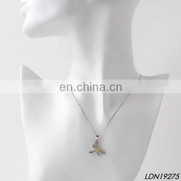 Gold Fox Pendant Necklace with real rose gold plating