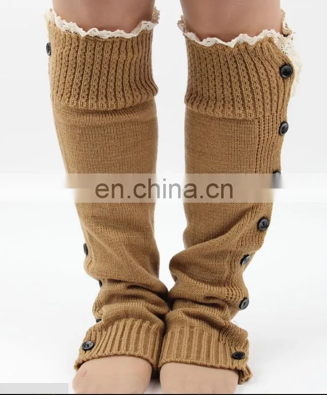 Hot sale Europe Ladies knitting lace legging