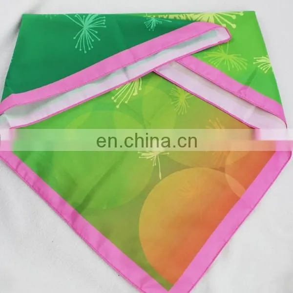 single side multifunction satin square neck scarf bandana