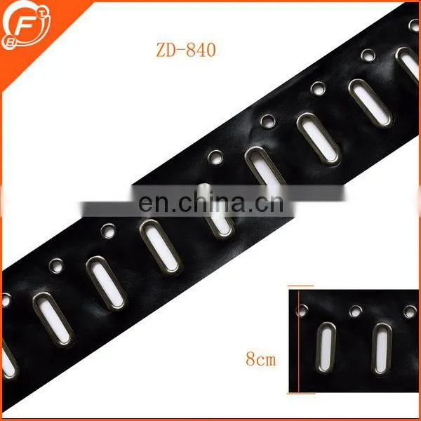 white color fashion eye-let cord braid hot sale in europe market