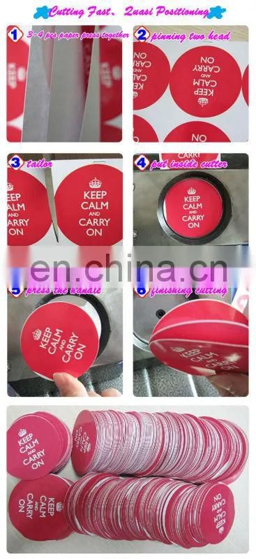 44mm Badge Paper cutter ,Circle cutter for making button cutting size 54mm