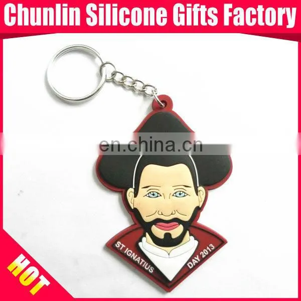 soft PVC Keychain with double sides
