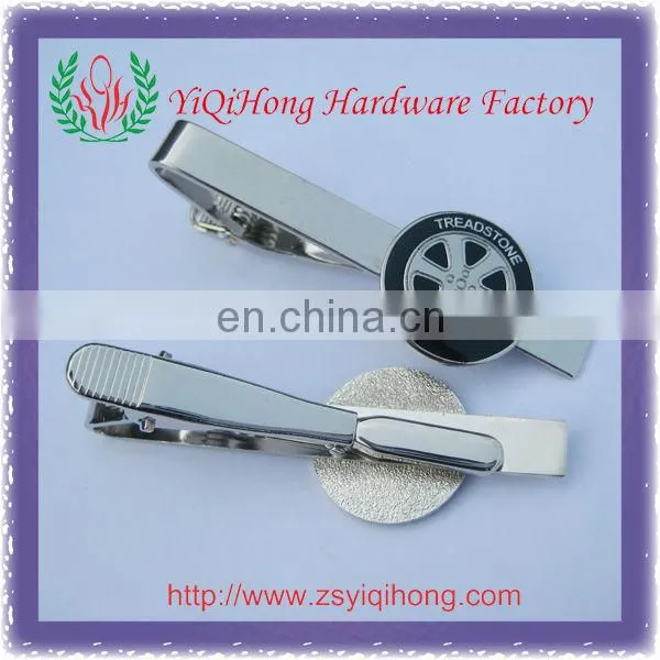 Silver metal tie clip
