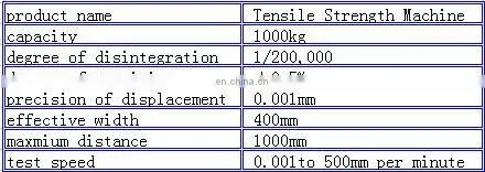 10N 15N Double Rail Tensile Strength testing Machine testing equipment