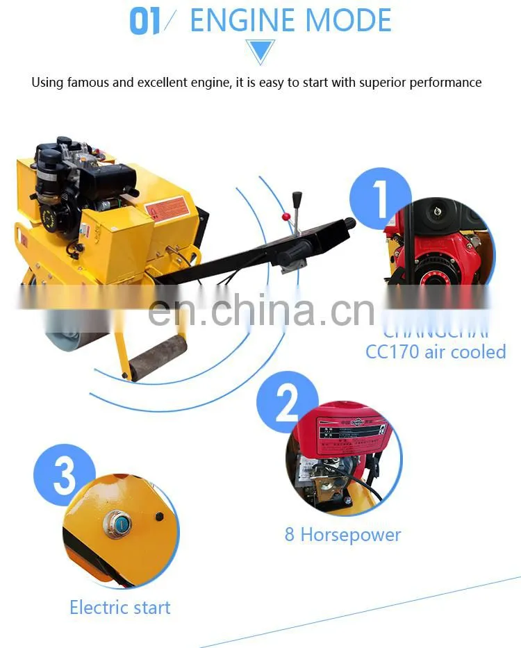 New design mini road roller single drum road roller