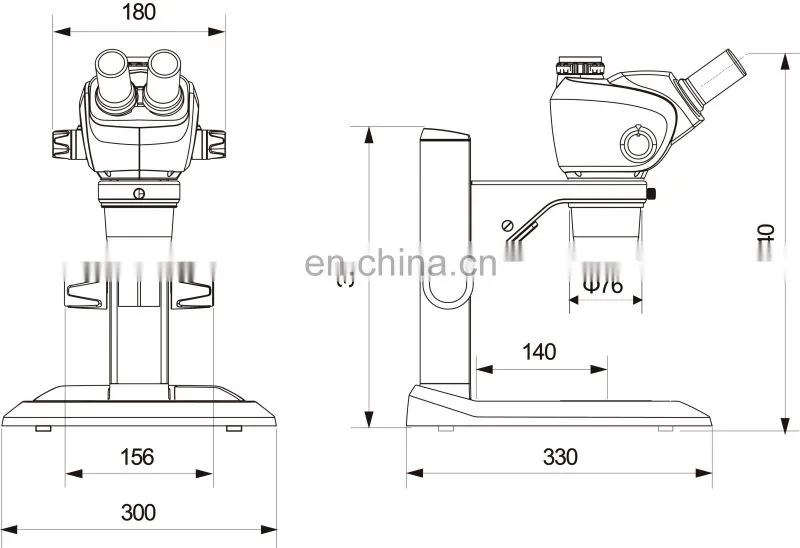 High Resolution Optical Instrument Stereo Zoom Microscope