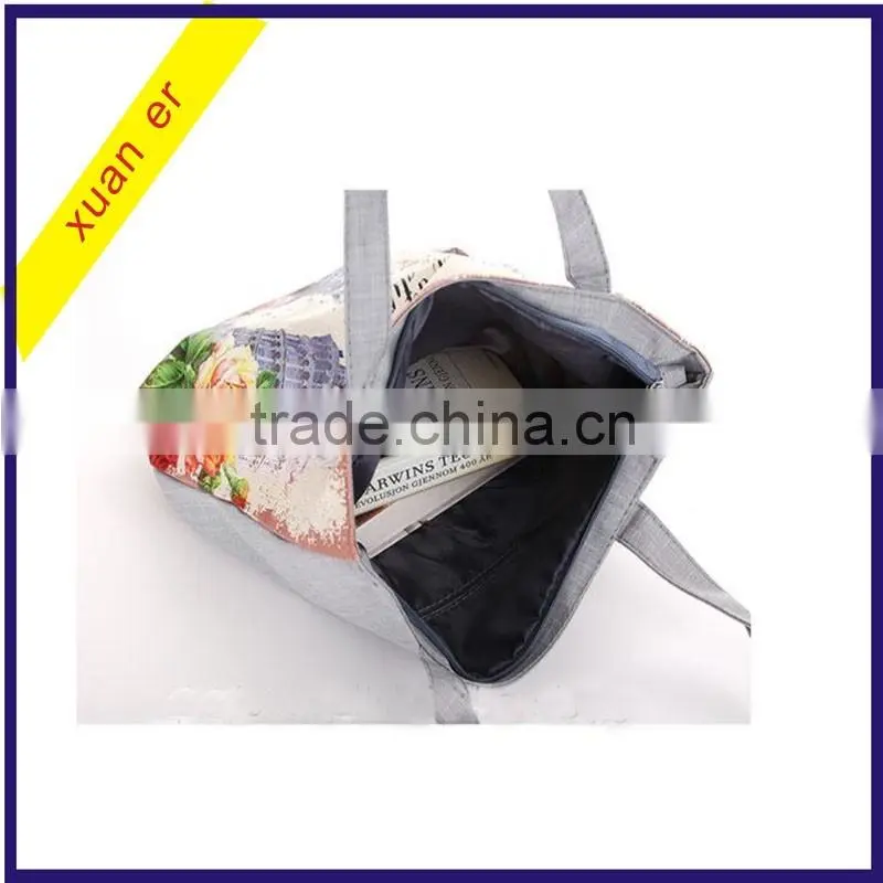 New Arrival European Style Fashion Printing Canvas Women's Handbag from china supplier