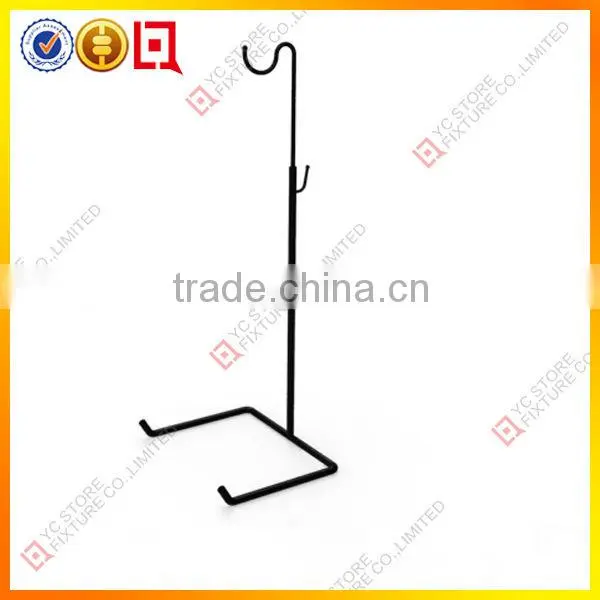 Simple black color bag hanger stand