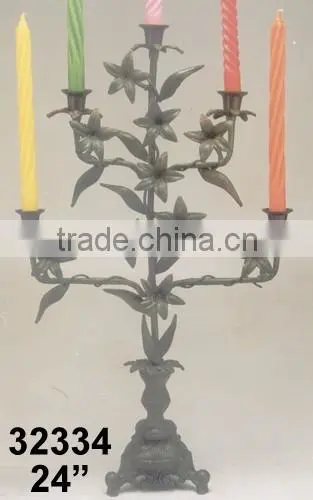 5 Lite Candlestick Candelabra For Wedding And Partied Decoration