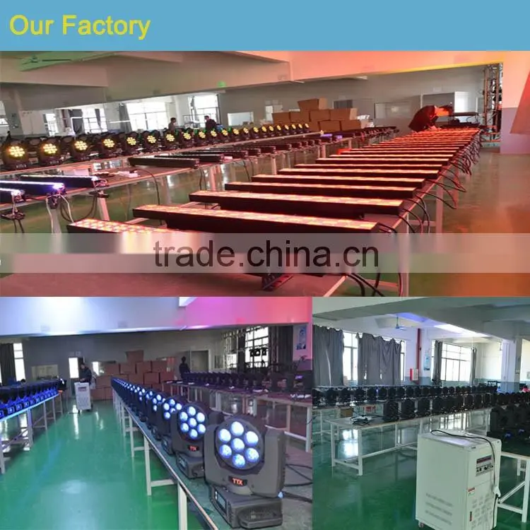 18pcs*10w five in one rgbwa IP65 waterproof led wall wash light