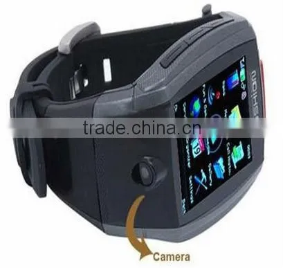 F6 watch mobile phone with leather wrist band