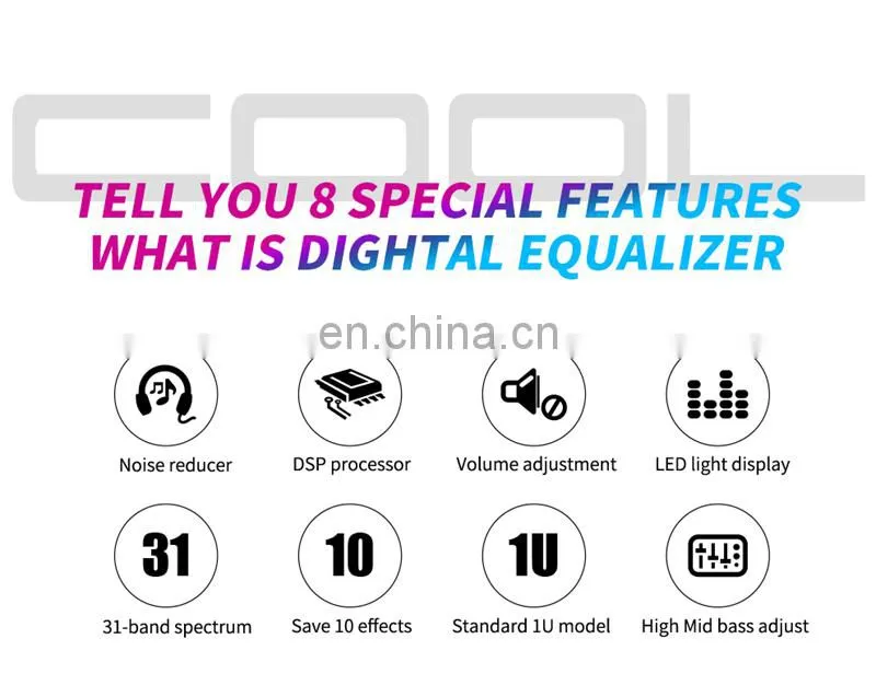 TKL T531 EQ Noise Reduction Digital Audio Equalizer w/ Spectrum Display 31 Bands For KTV Stage Performance