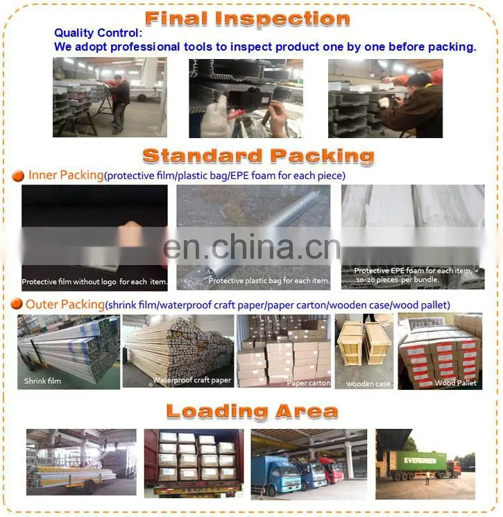 Export quality wood grain aluminium square tube profile,6063 t5 6061 t6 fluorocarbon coating aluminium profile guangdong factory