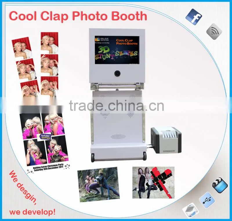 Christmas selfie Photo Booth For Wedding portable cabin