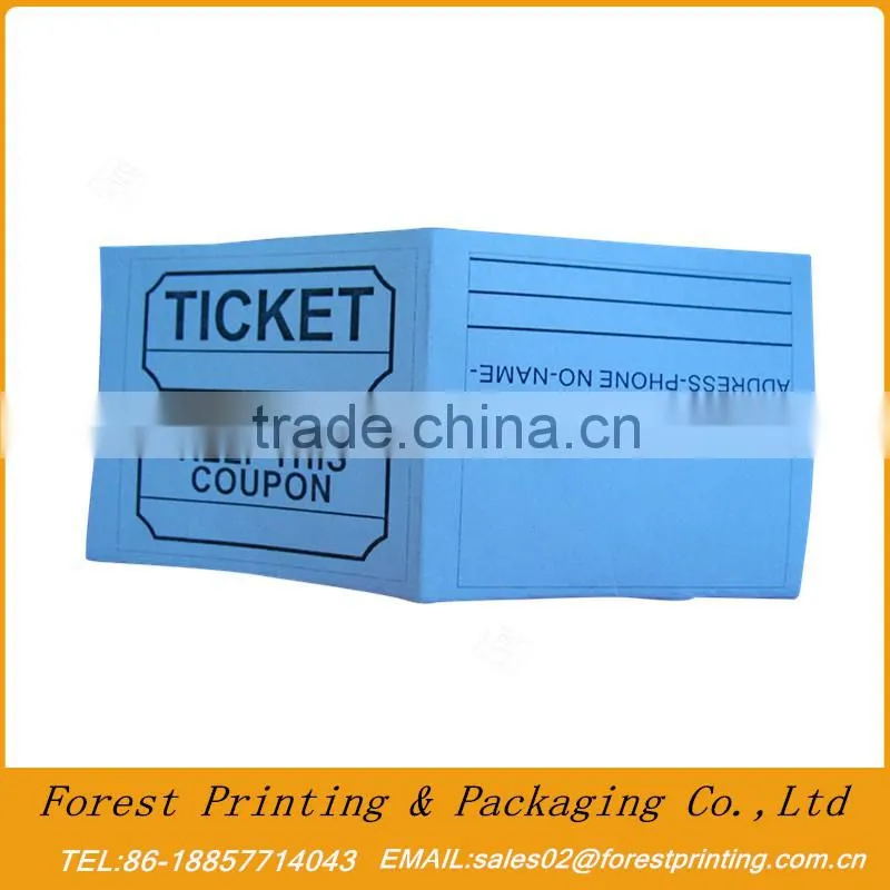 Raffle ticket rolls printing