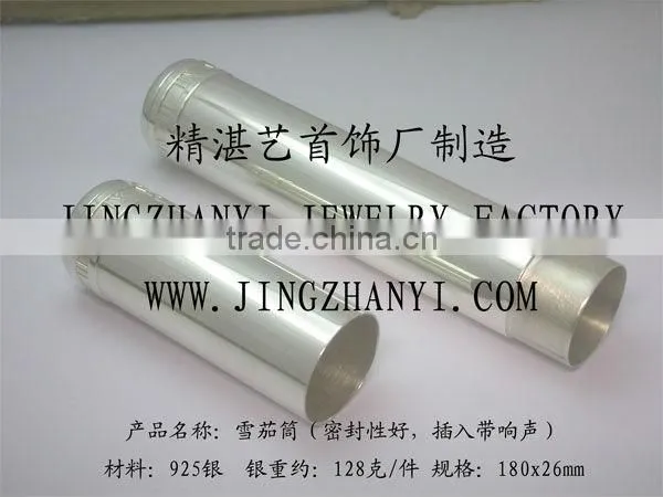 Silver cigar tube,925 silver cigar tube