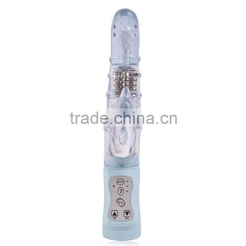 2016 Top quality G-Spot Silicone Vibrator dual Motors Stimulation Packed Clitoral Massager