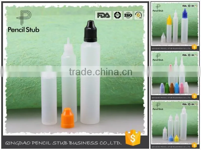 15ml e-liquid unicorn pe dropper bottles with PS childproof cap wholesales