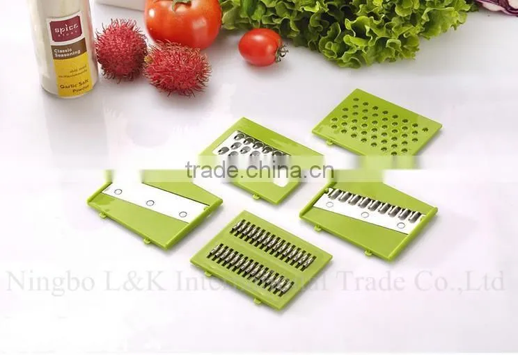 Multi-function plastic food manual vegetable chopper /salad maker /vegetable slicer set