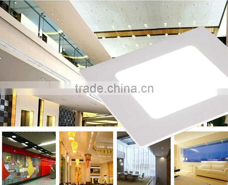 Square residential lights led panel 200mm 15W recessed downlight