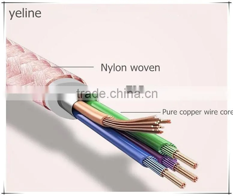 Mobile phone accessories 2 sided usb data charge switch cable, usb cable for samsung