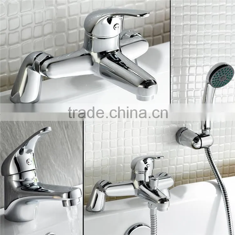 BATHROOM CHROME BASIN SINK MIXER, BATH FILLER MIXER, BATH SHOWER MIXER
