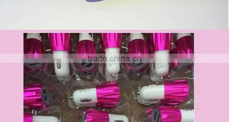 Promotional Wireless 5V 2.1A Mobile Aluminium Dual USB Car Charger for iPhone 6 | for Samsung Portable 12v Car Battery Charger