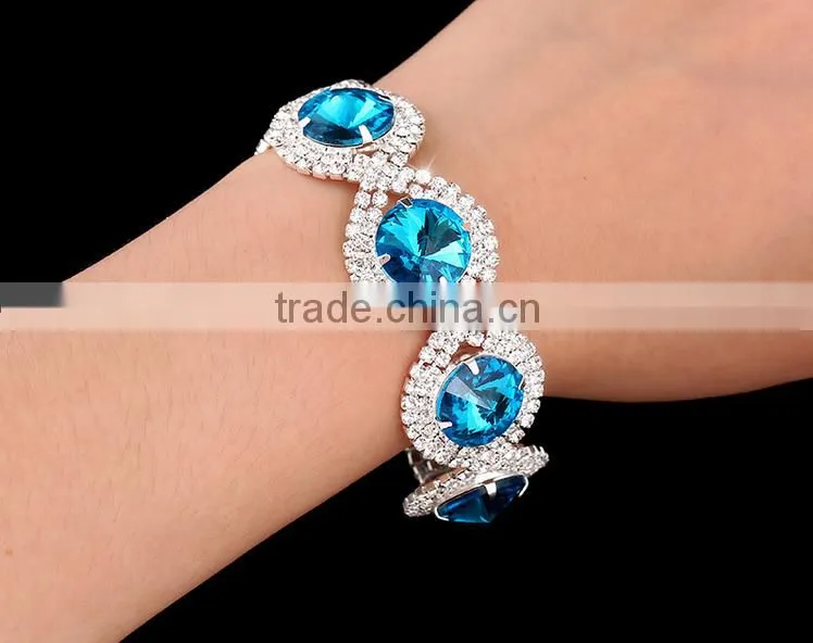 New Arrival Europe Silver Plated Bead Charm Bracelet Bride Jewelry 2016