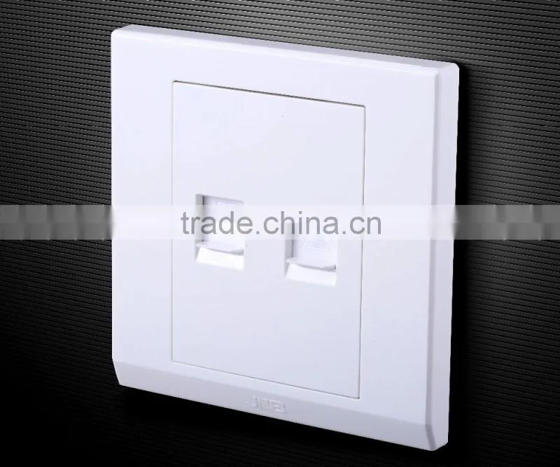 Promote computer accessories double 2 gang computer socekt , computer socket duplex