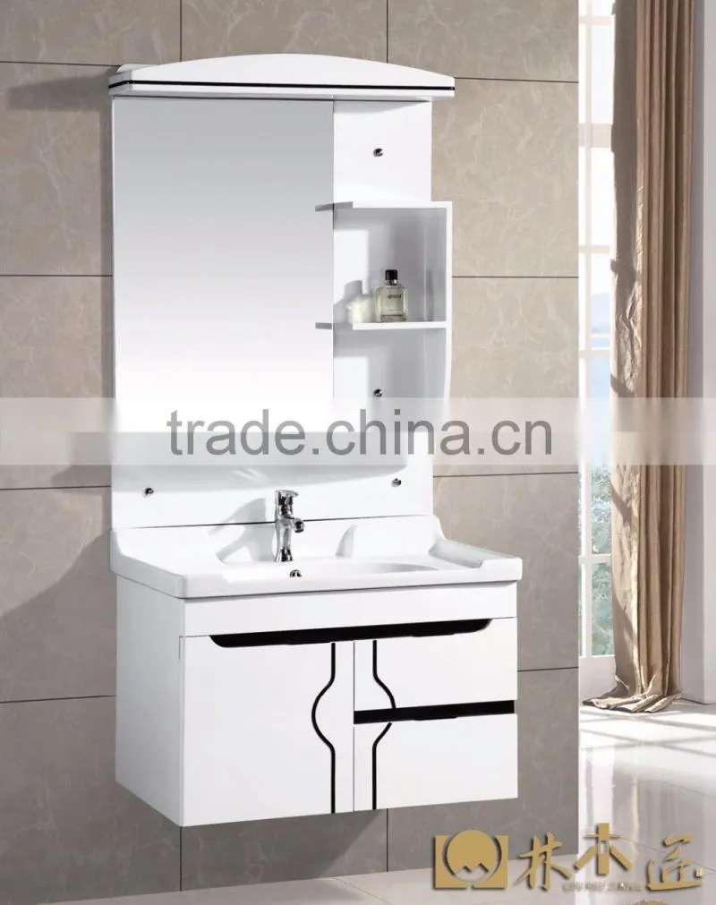 A cabinet of two drawers with different styles pvc bathroom cabinet (EAST-25074/25137/25140/25063/25061)