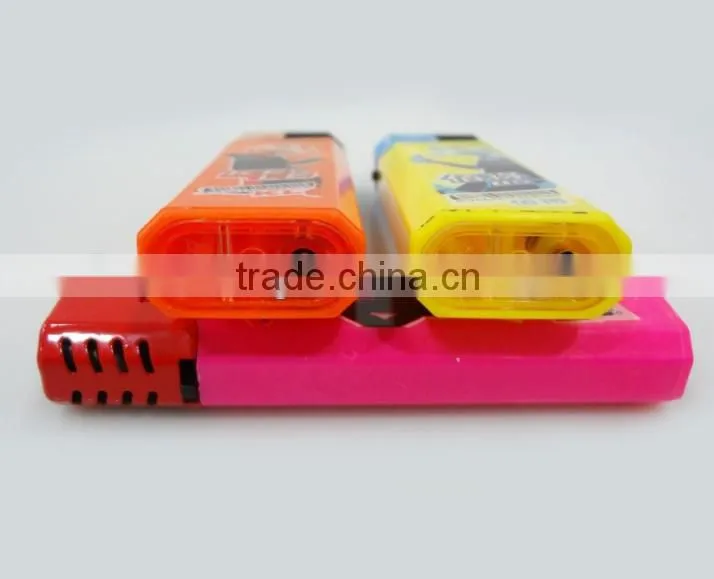 five solid colors plastic lighter gas windproof lighter electric lighter for cigarette with printing
