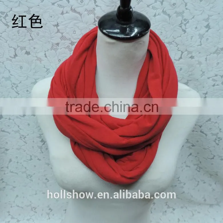 Wholesale Solid Color Lady Fashion Infinity Scarf