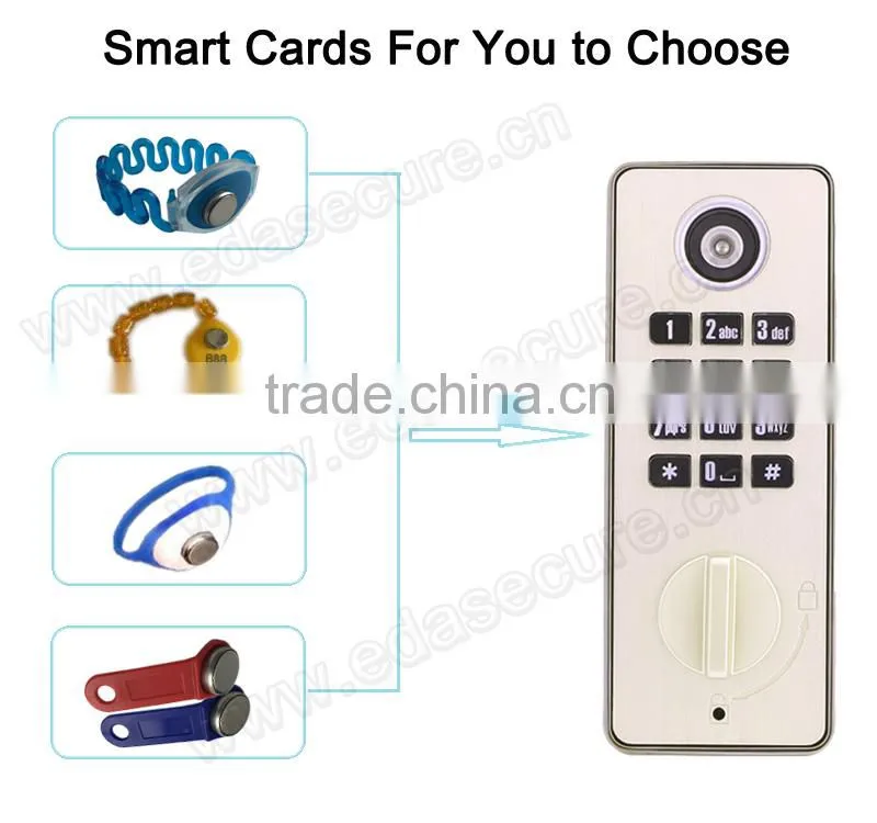 Password Digital Keypad Cabinet Lock with Card Key