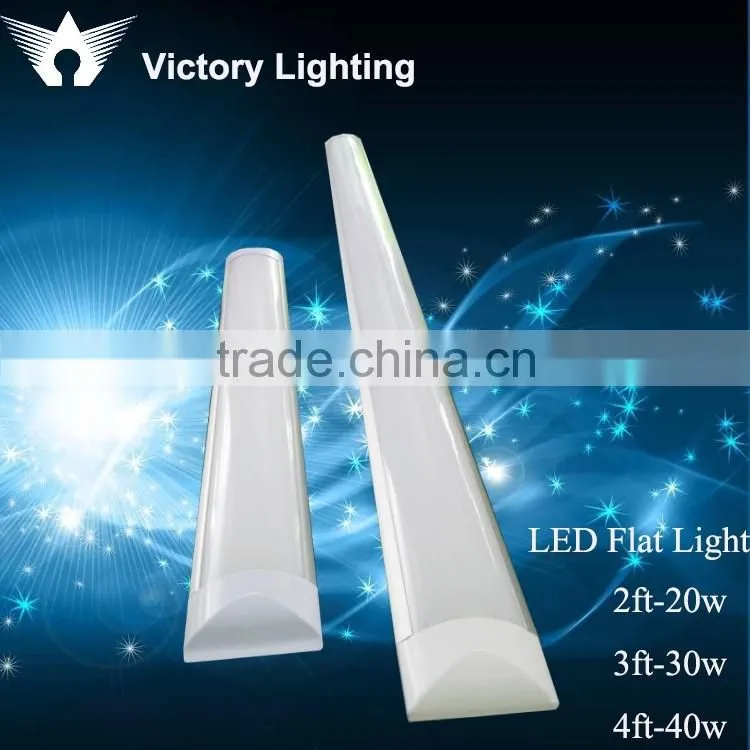 hot 4ft led tube flat light led linear light pendant light fixture for USA market