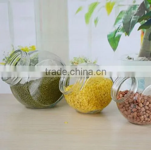 Cheap price sauce seasoning bottle of storage tank bottle glass jar and joyful small jam jar sugar pot