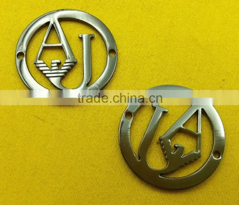 25mm Sew-on logo metal badges For Jeans clothes -- MZ6080