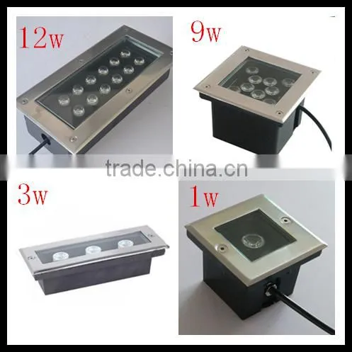 led rgb underground light 9W with ip 68