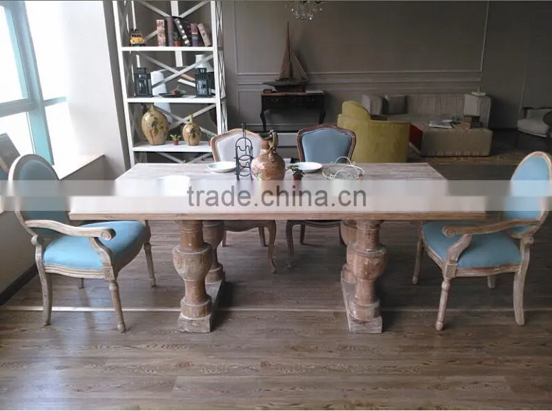 Classic vintage french style wooden console table