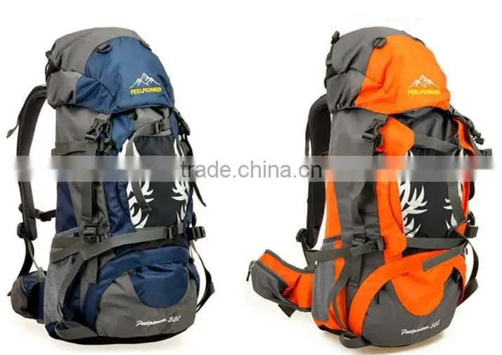 popular Outdoor Camping durable hiking drawstring backpack 65L