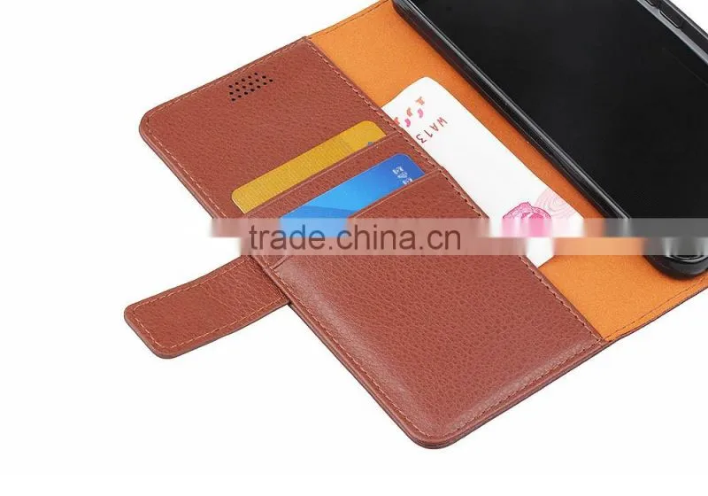 with Photo Frame PU Flip Case for Huawei Y6 Litchi Grain Card Slot Leather Wallet Cover Case MT-5673