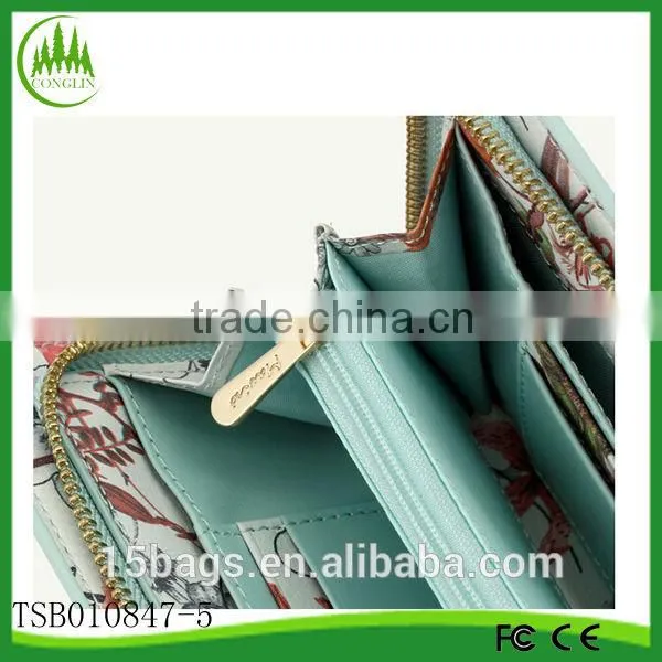 New product exquisite PU leather fashion China supplier ladies pu wallet