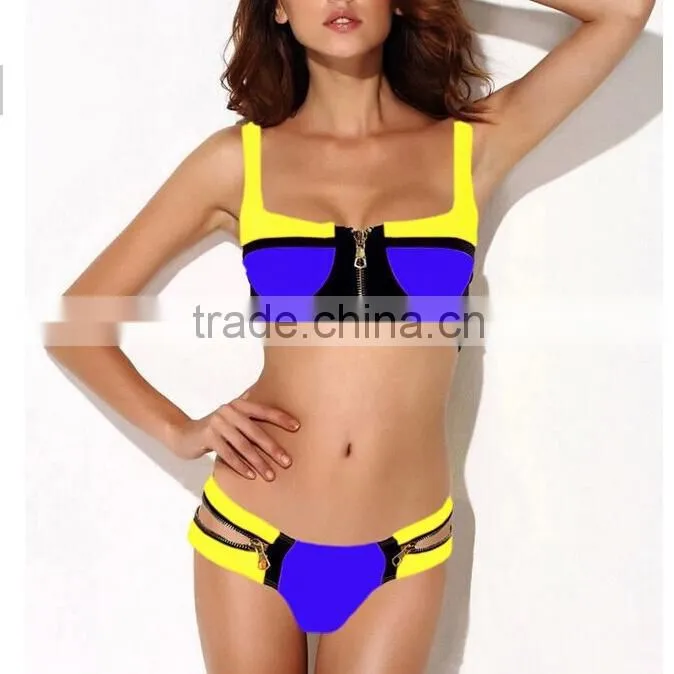 Vintage zipper for ladies bra and bikini