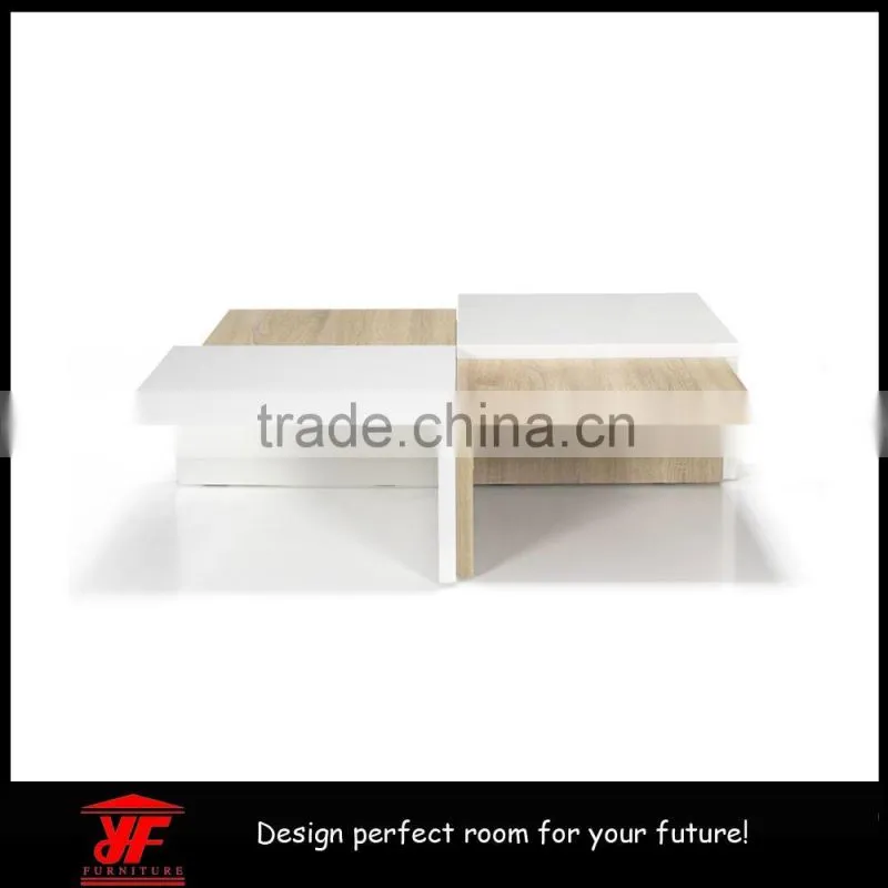 2016 New Mordern Beech and White Wood Coffee Table