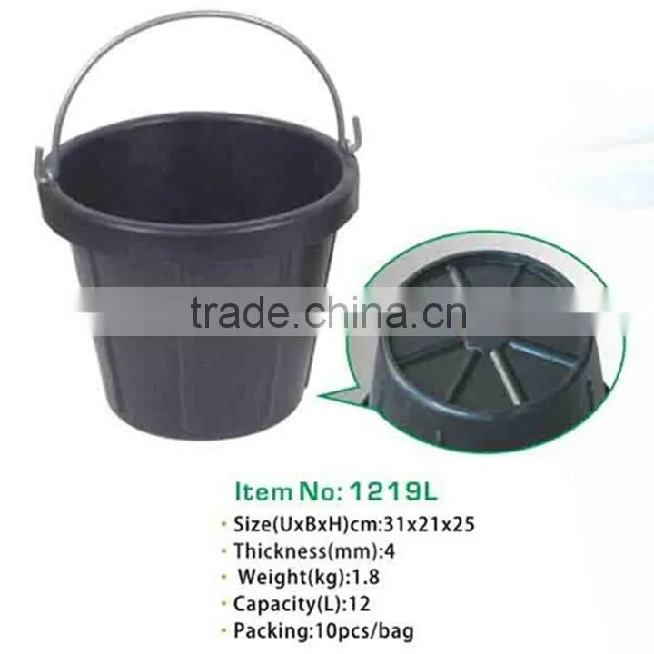 recycled Tyre rubber pails rubber bucket with handle